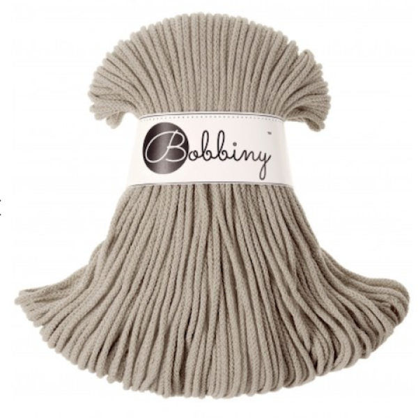 Bobbiny Flechtkordel 3 mm - Beige